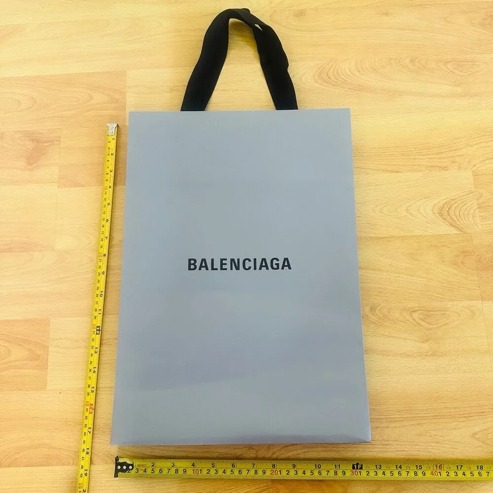 Balenciaga Paper Shopping Bag - grey medium, 17.75
